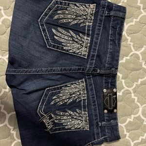 Dark Blue Harley Davidson Jeans! Excellent condition. Lost weight and can’t wear